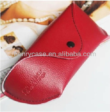 Soft PU leather sunglasses pouch