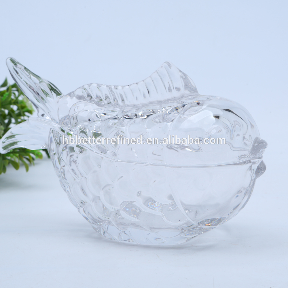 Fish Shaped Glass Jar