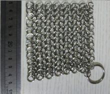 Cast iron cleaner, chainmail cast iron pan scrubber ,chainmail scrubber