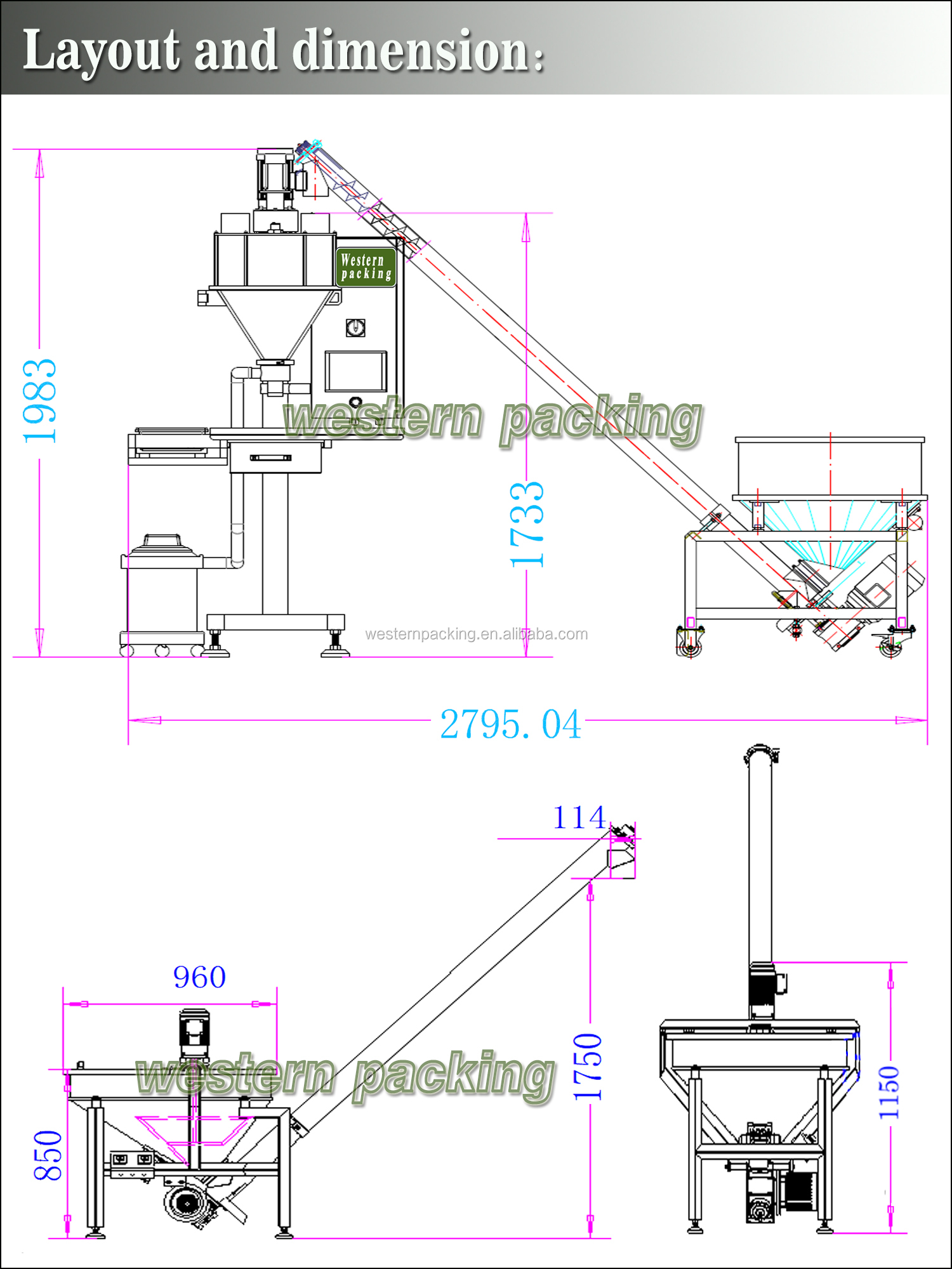 automatic screw powder filling machine