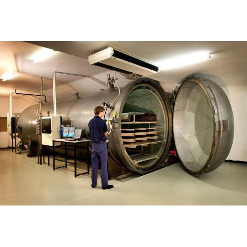 Kaca Laminating Autoclave Pressure Dengan Kontrol Otomatis Plc