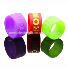 Recessed Ink Filled Silicone Finger Rings/Customized Silicone Rings