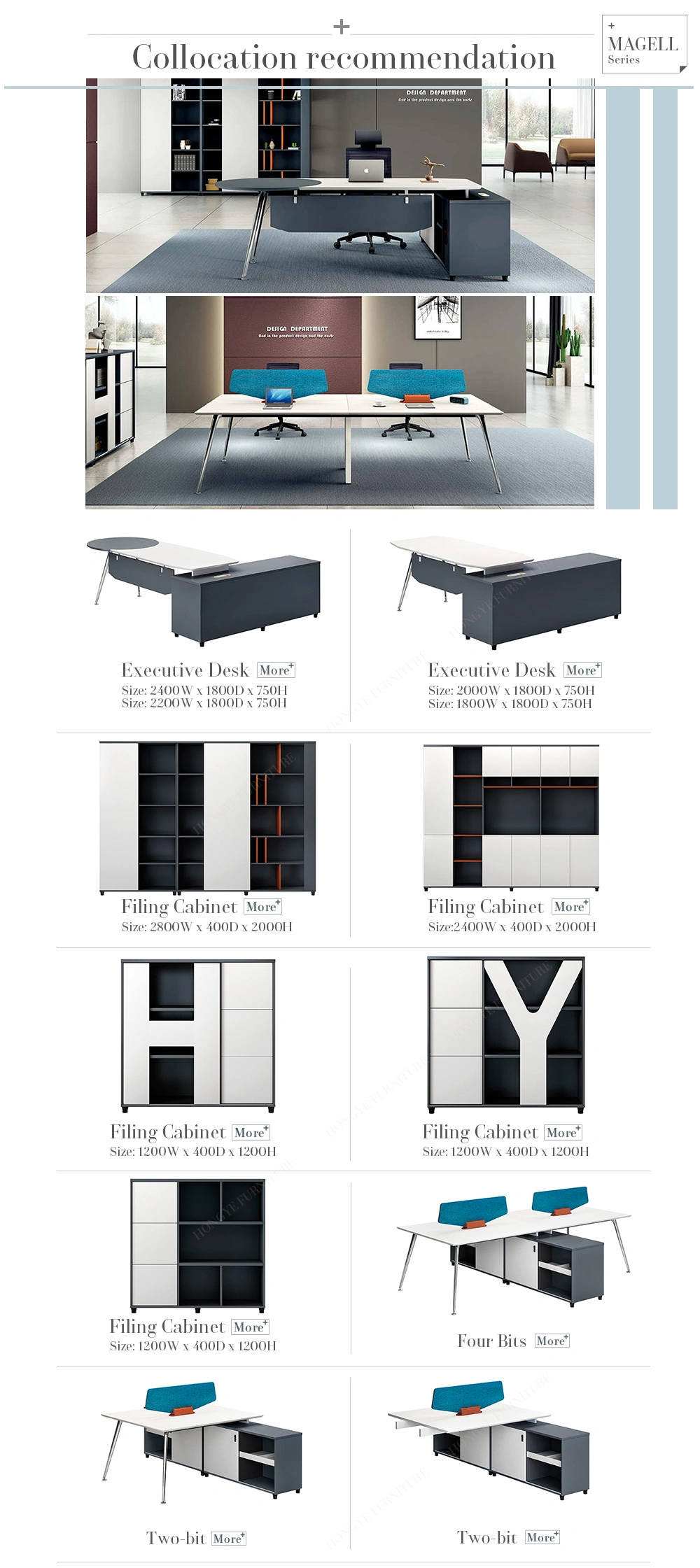 New Design Modern Wooden Office Furniture Executive Desk