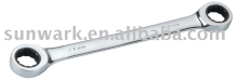 double ring geared wrench
