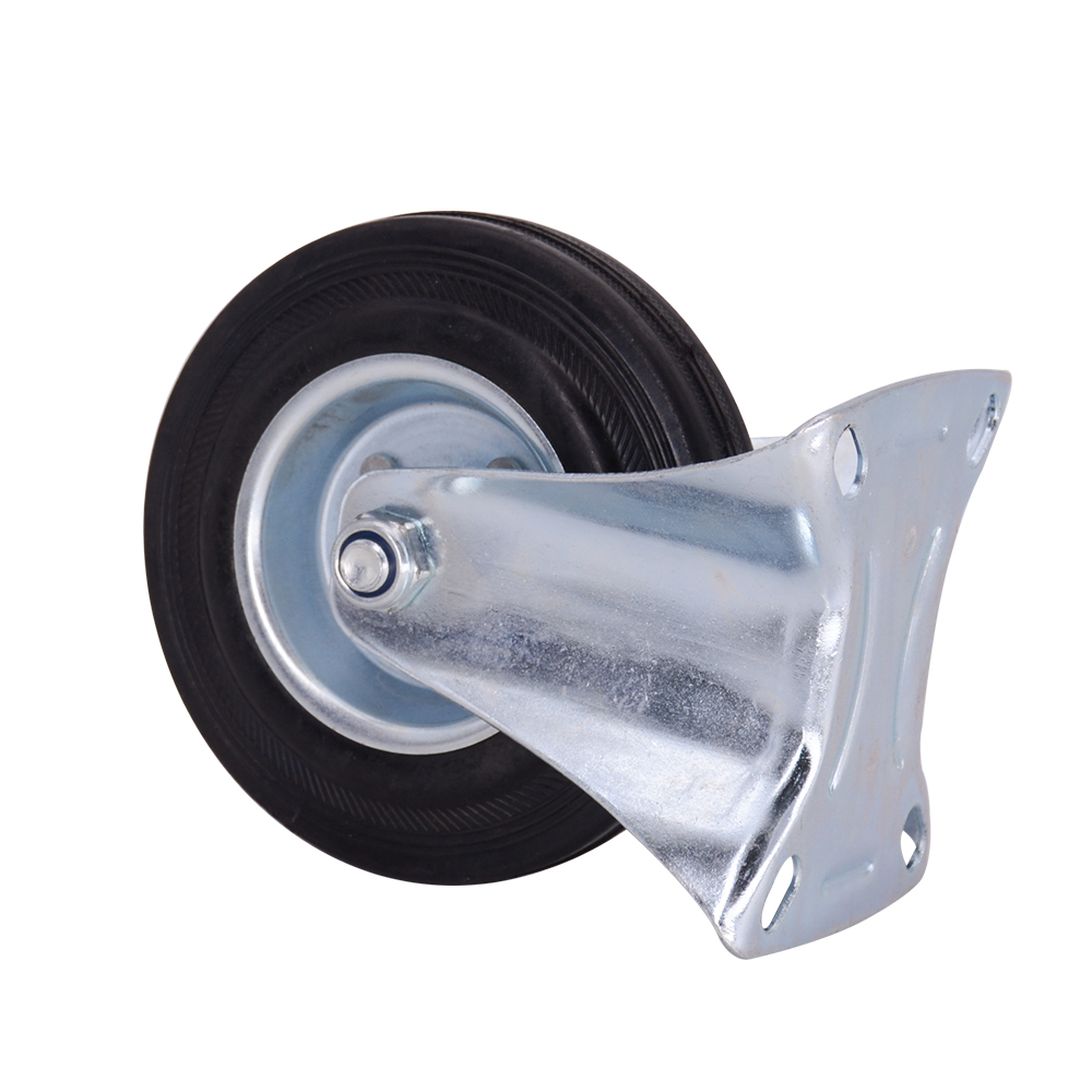 5 Inch Rigid Rubber Caster