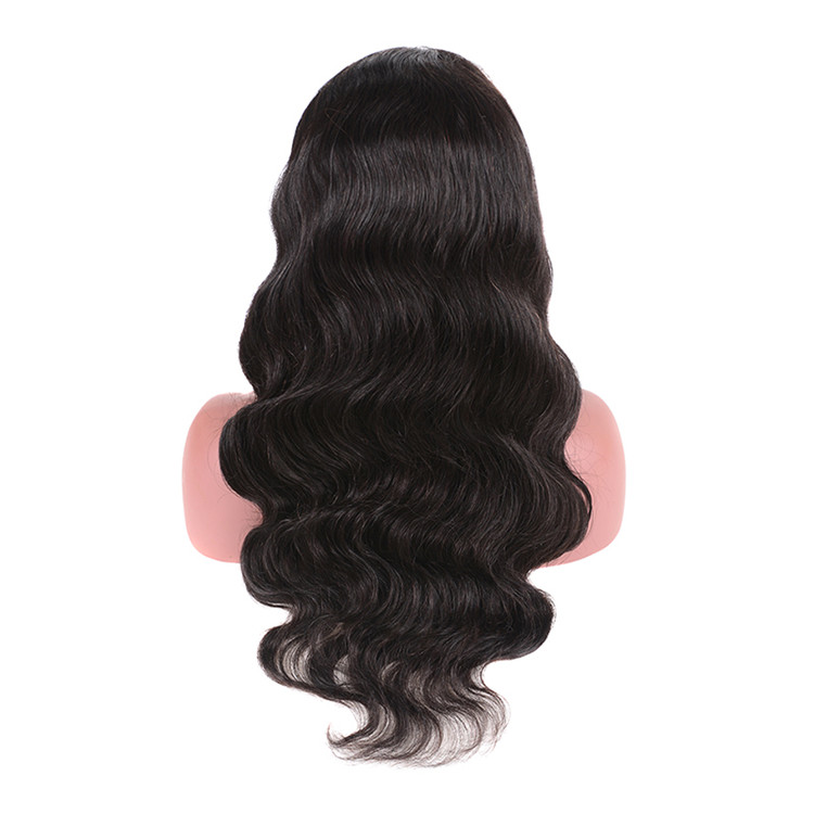 Usexy Charming Body Wave Natural Human Hair Lace Front Wigs With Thick Ends Virgin Brazilian Human