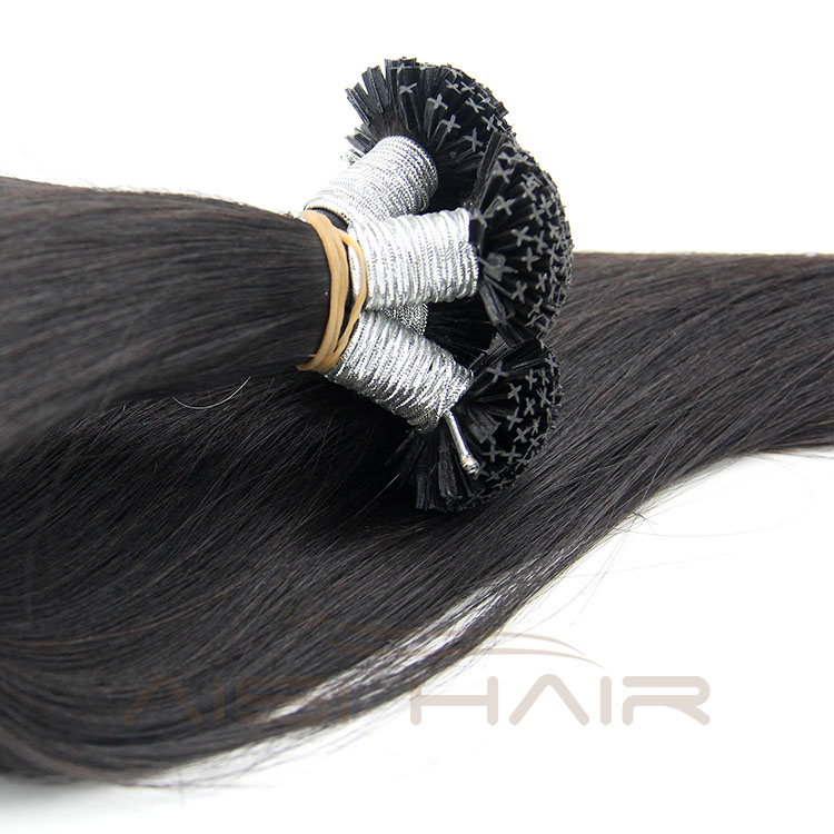Aisi Hair Hot Sale Top Grade X-Tip Hair Extension Wholesale Natural Black Hair Extensions for Women