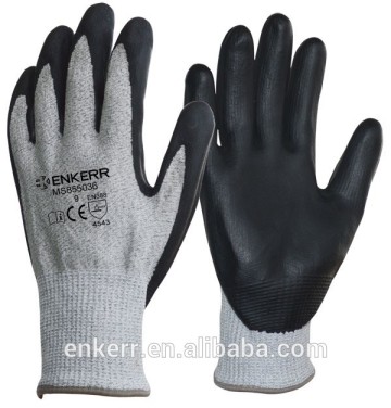 ENKERR water based pu coated glove pu coated cut resist glove