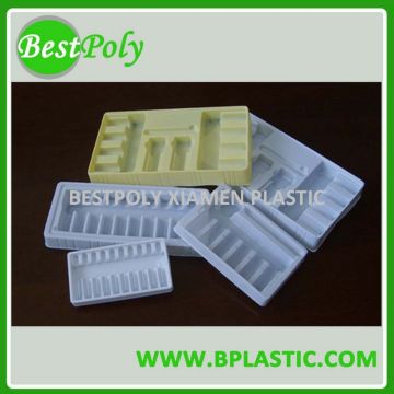 Plastic ampoule tray, custom bottle tray