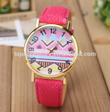 Fashion hot Geneva ladies PU watch