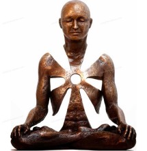 China antique abstract bronze religious human figure statue for sale