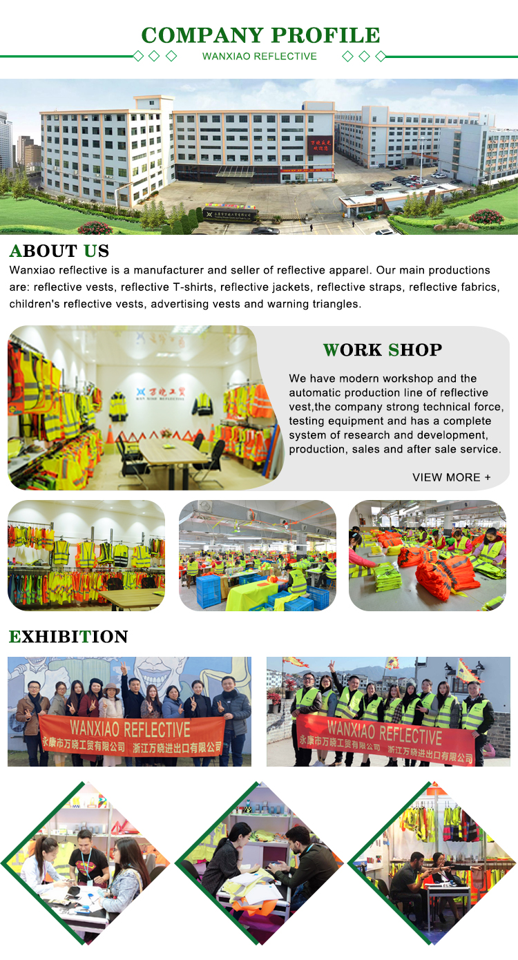 factory wholesale high visibility yellow reflective safety vest