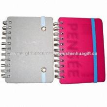Hot Sell Spiral Paper Diaries with PVC Cover, Eco-friendly Paper