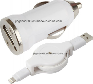 Mini USB Car Charger for iPhone and Samsung (DC-IP5-021)