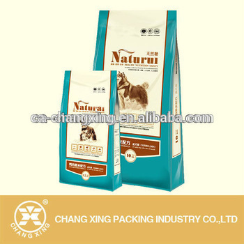 Side gusset Pet Food packaging bag/ Bottom gusset Pet food packaging bag / Flat bottom Square bottom Pet food packaging bag