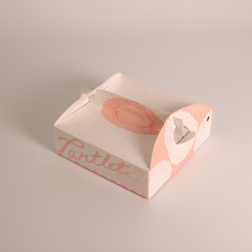 Handle Carton Dessert Pizza Packing Box Packaging