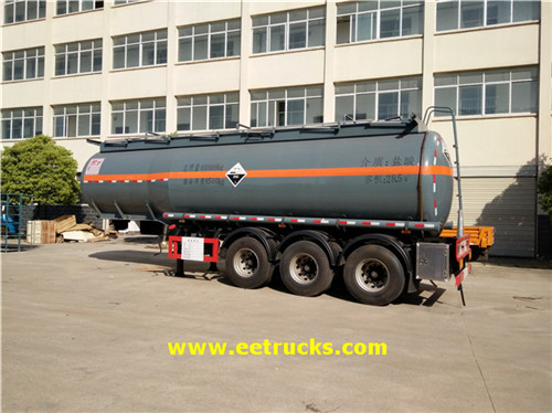 28500L 30T Hydrochloric Acid Trailer Tankers