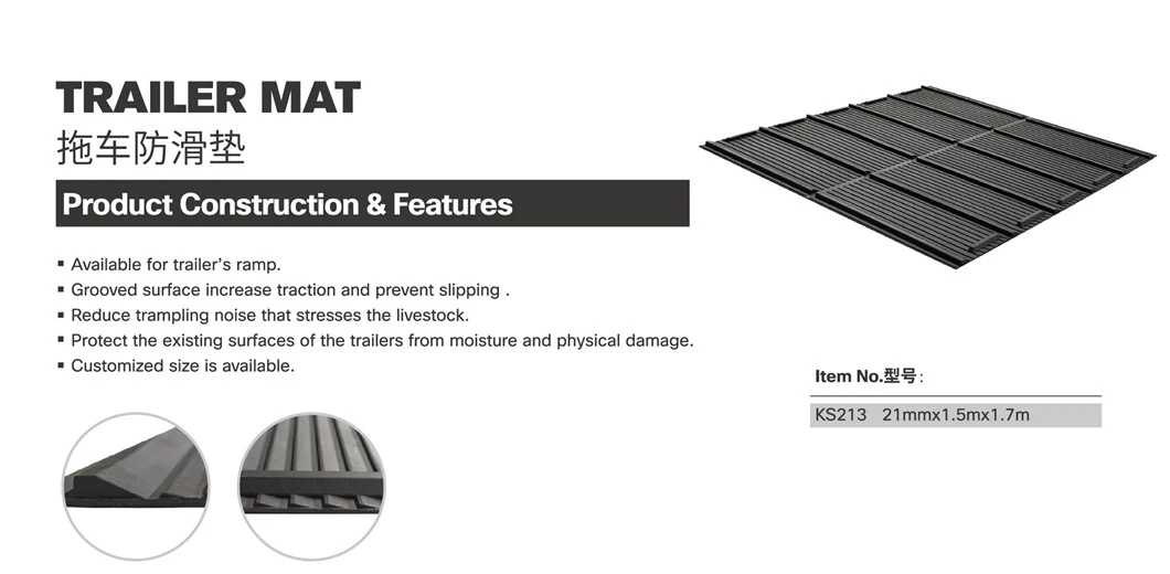 Best Sales Anti Slip Rubber Horse Trailer Ramp Mat