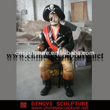 famous pirate sculpture