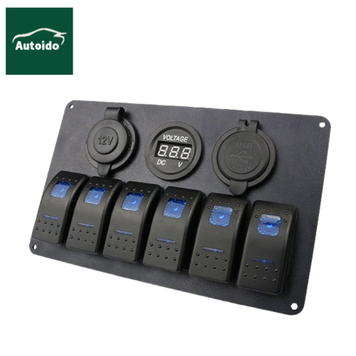 5 Gang Rocker Switch Panel for Car Boat