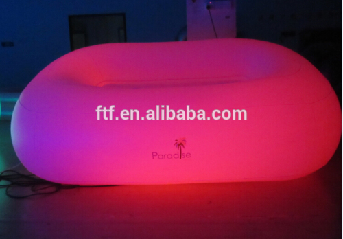 LED inflatable sofa/ inflatable sofa with led light
