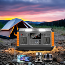 Toni 600W 24V 5A Portable Power Station with Solar Panel for Truck Use