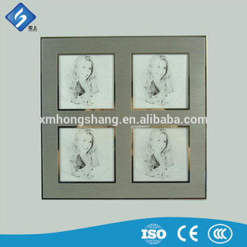 Wholesale Wall Mounted 4 Pictures Metal Photo Frames for Families