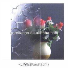6mm clear karatachi pattern glass/decorative glass