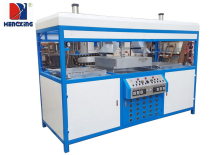 Double working stations blister vacuum forming machine
