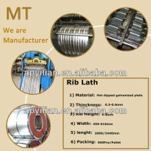Hot Galvanized Expanded Metal Rib Lath/rib lath manufacturer