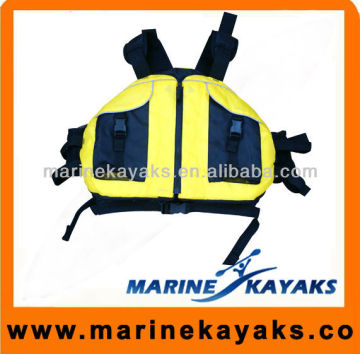 Kayak Life Vest/Sport Life Vest/Adjustable Kayaking Yellow Black