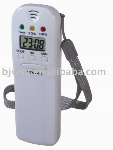 Breath alcohol tester W/Clock