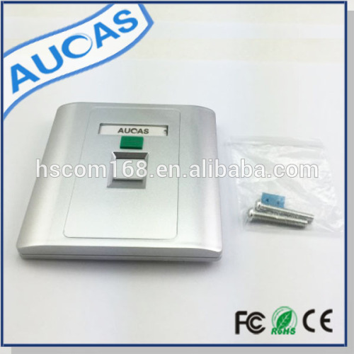 low price china factory new design rj45 face plate / fiber optic wall plate / single port outlet face plate