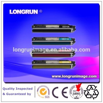Color laser printer compatible toner cartridge for HP CE310A/ CE311A/ CE312A/ CE313A