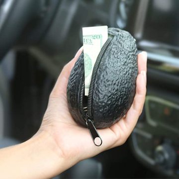 Aangepaste avocado vorm munten portemonnee pouch