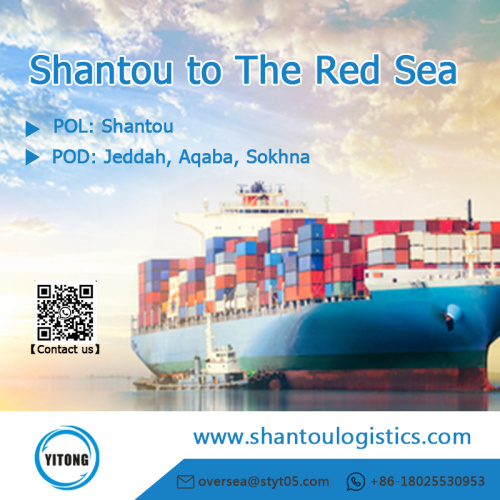 Envío marítimo de Shantou al Mar Rojo