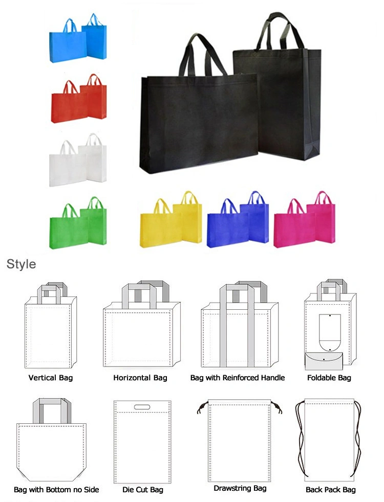 Customize Logo Cheap Shoes Cloth Boutique Supermarket Shopping PP Non Woven Bag