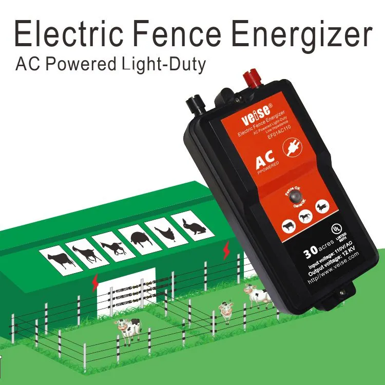 Dual Purpose Electric Fence Energizer, 1.0 Joule