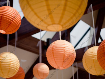 2014 new round hanging paper lantern