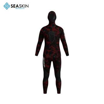 Seaskin 5mm Men Spearfishing Wetsuit With Hood