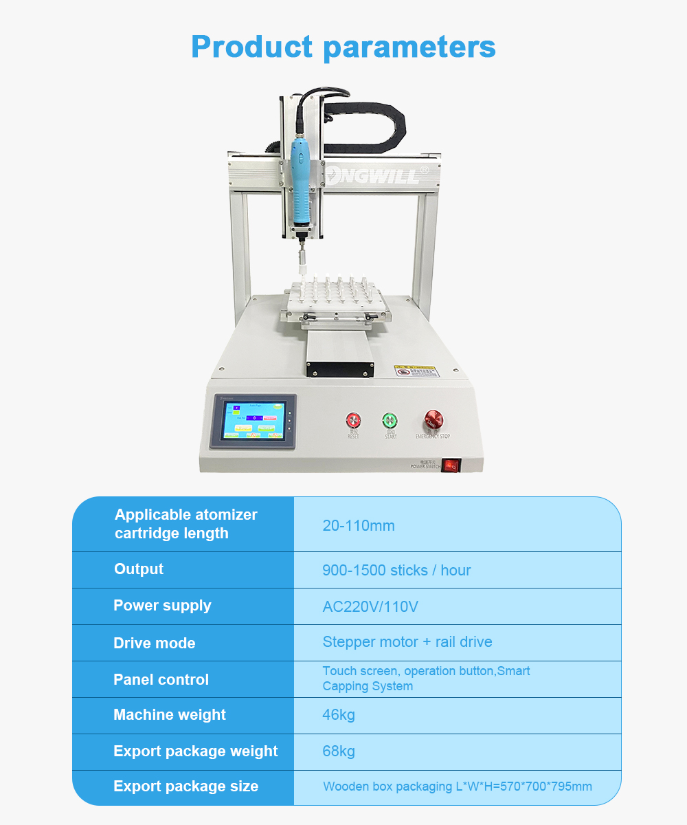 Máquina de tapa de cartucho automático Auto Cartridge Capping Machine