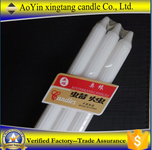 White candle wax candle manufacturing factory in China