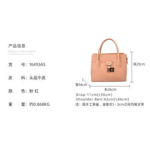 Medium Satchel Tote Two Tone Body and Handle