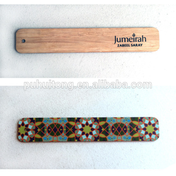 4 color printing bamboo bookmark