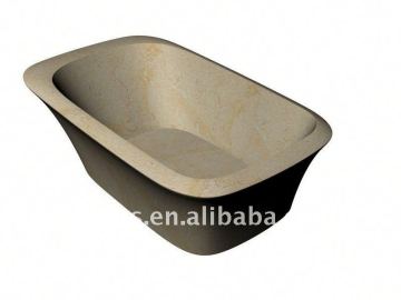 Bath-Vista-GL01 carved stone bathtub