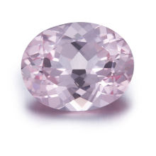 Lab Created Oval Cut Morganite Pink Sapphire