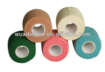 Latex-free cotton cohesive bandage