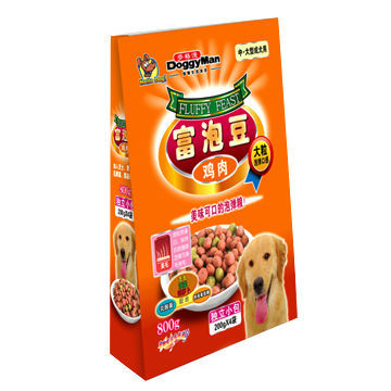 Fluffy Feast Pet Food-Chicken Formula for Large Bread Healthy Coat 800g