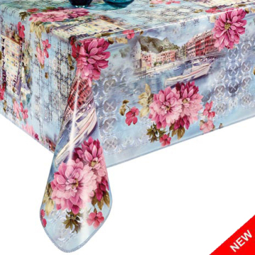 Pvc Vinyl Printed fitted table covers