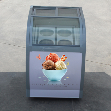 Show case refrigerator ice cream freezer for convenience store